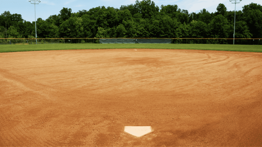 An outdoor baseball/softball field