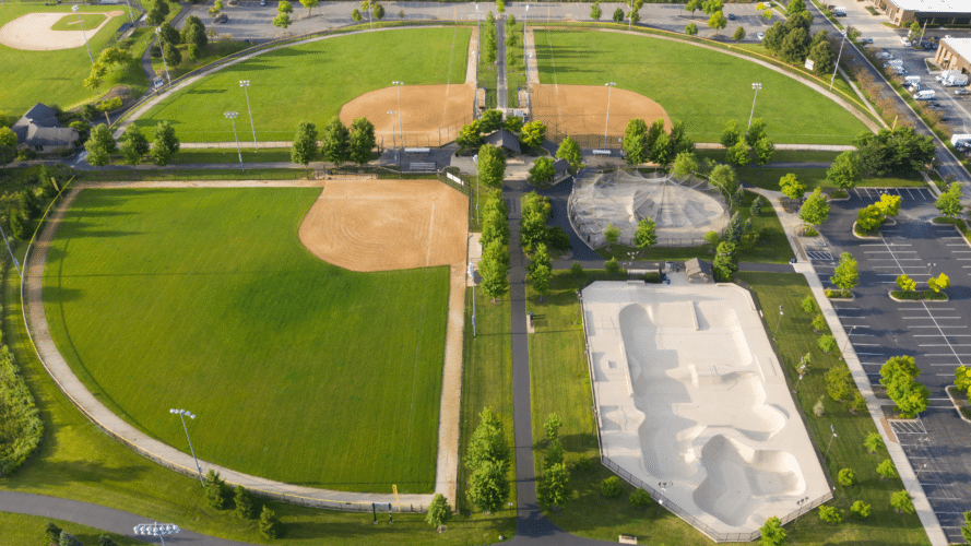 Softball complex with 3 fields